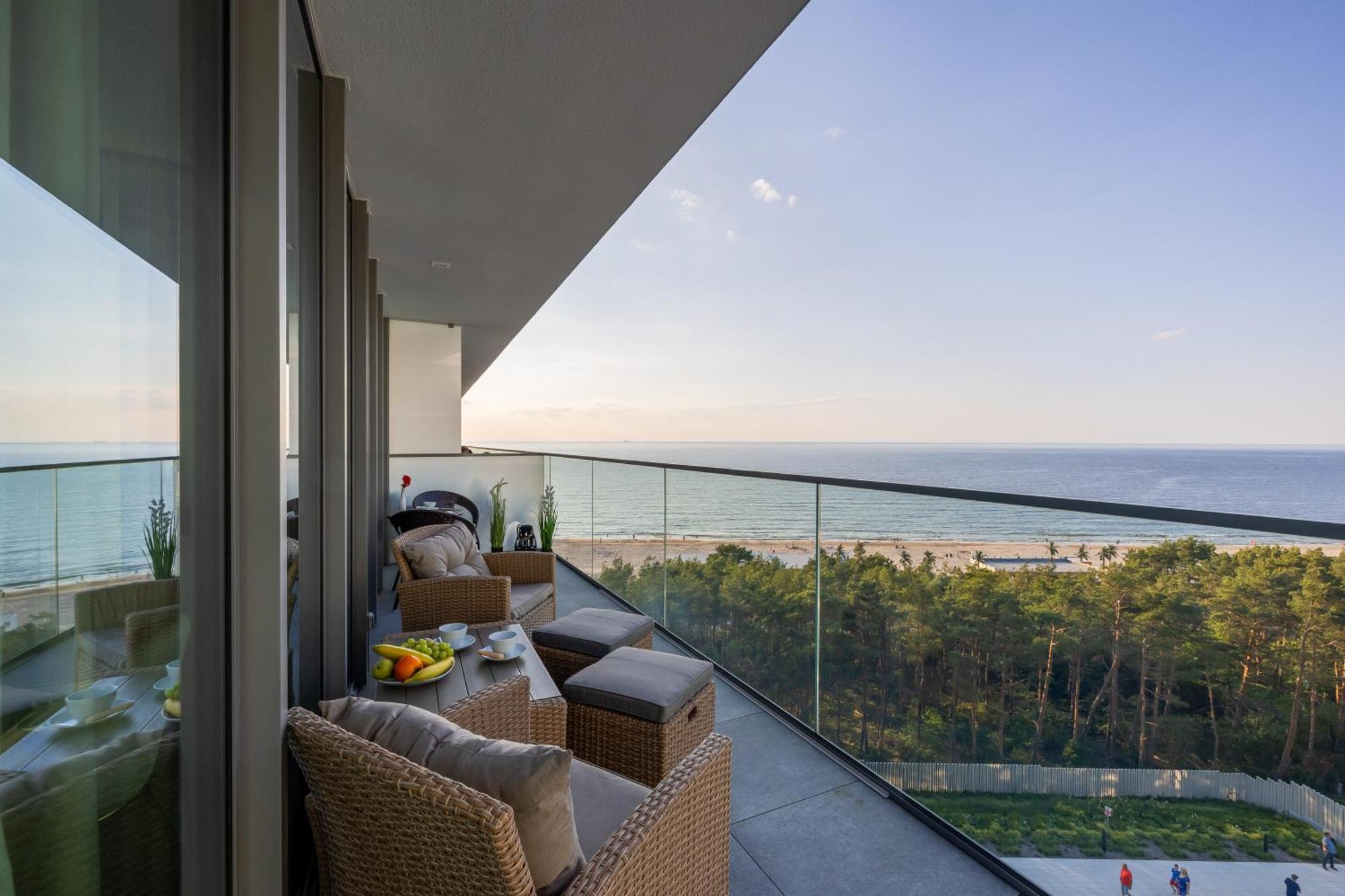 Royallux Apartment Waves Resort & Spa - Sea View From Balcony By Renters Prestige Miedzyzdroje Eksteriør bilde